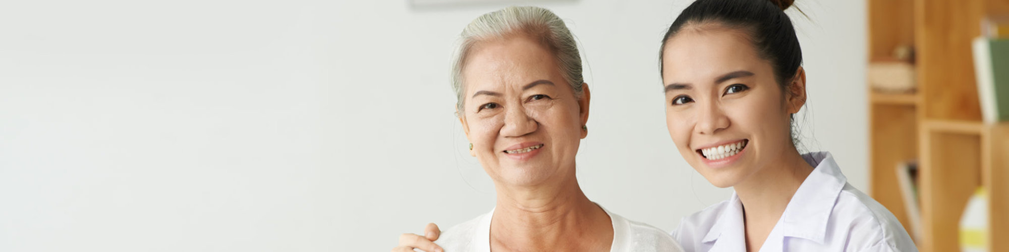 senior patient with homecare
